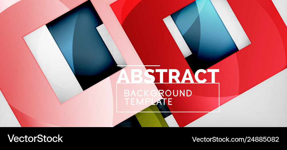 Background with color squares composition modern Vector Image