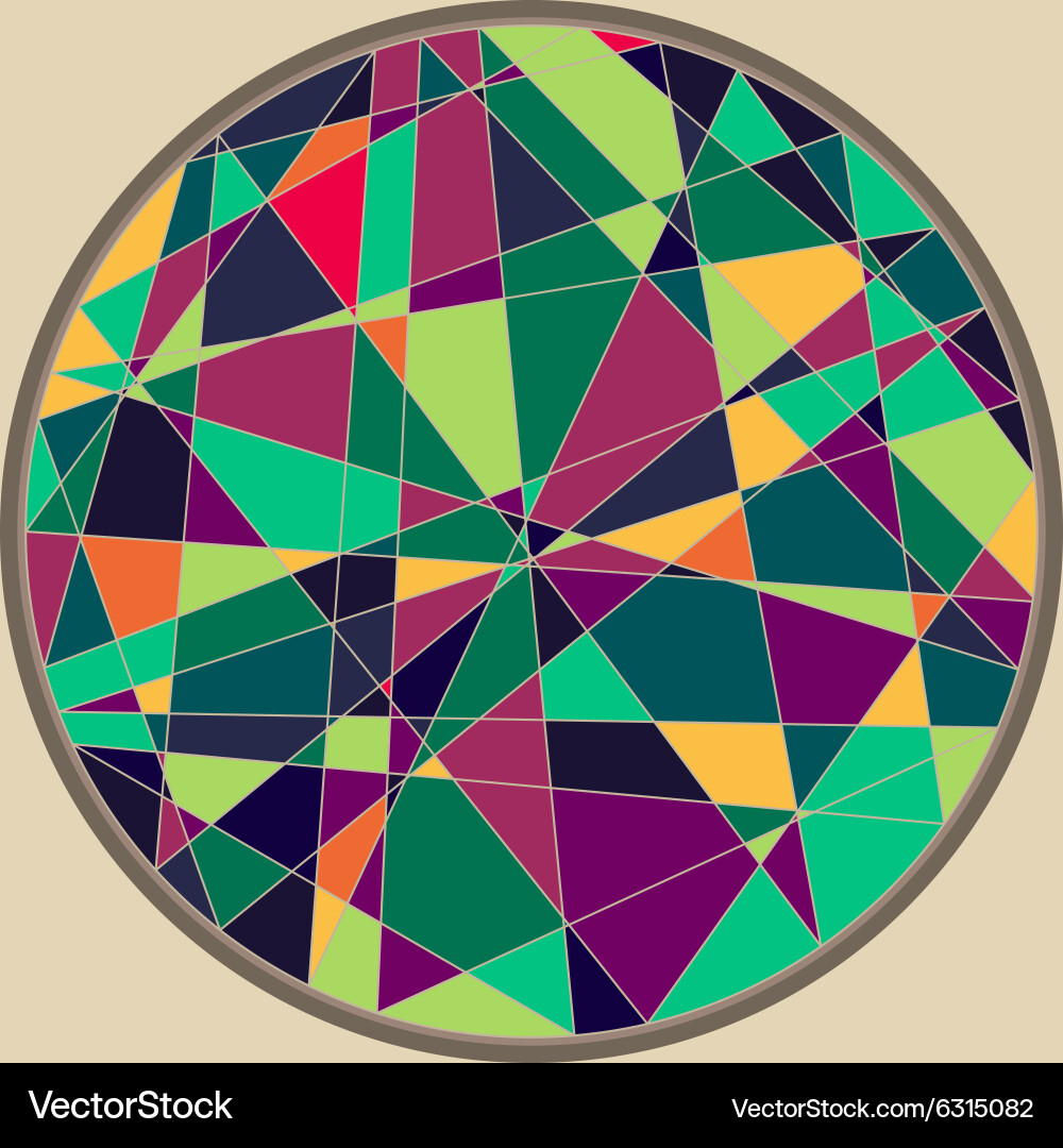Circlemosaicpattern Vector Image
