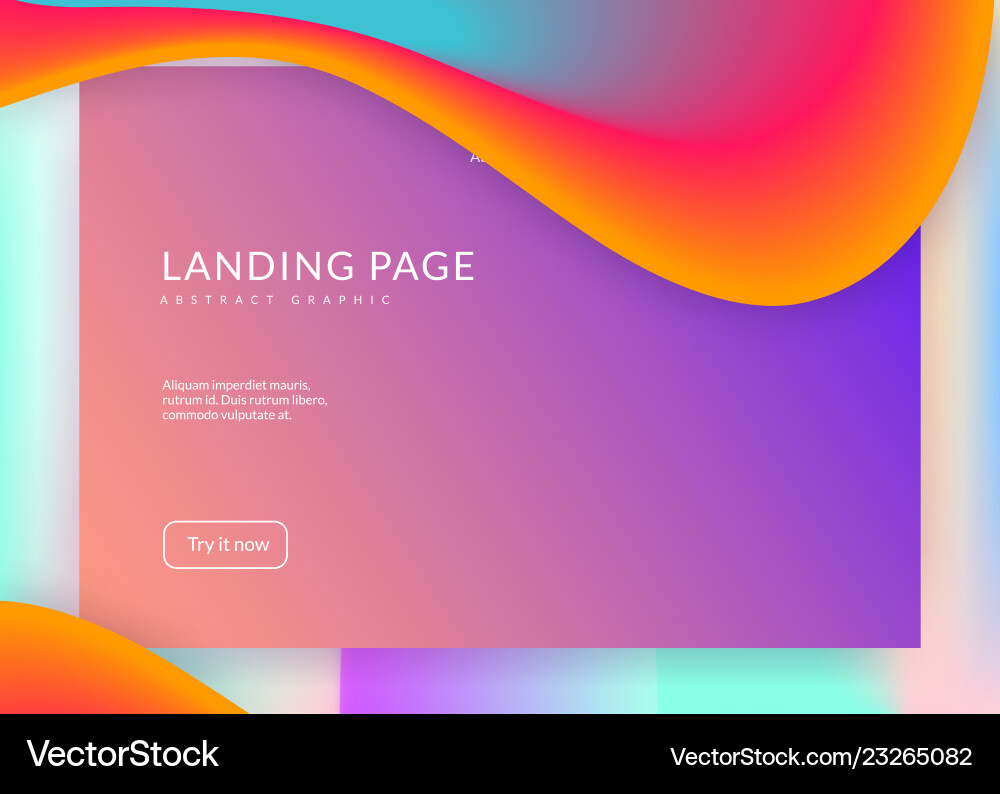 Fluid Gradient Abstract Background vector image