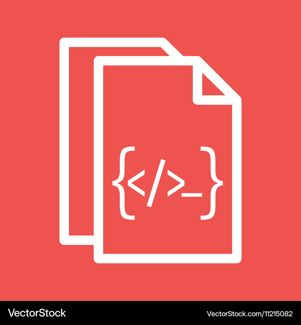 Programming documentation Vector Image