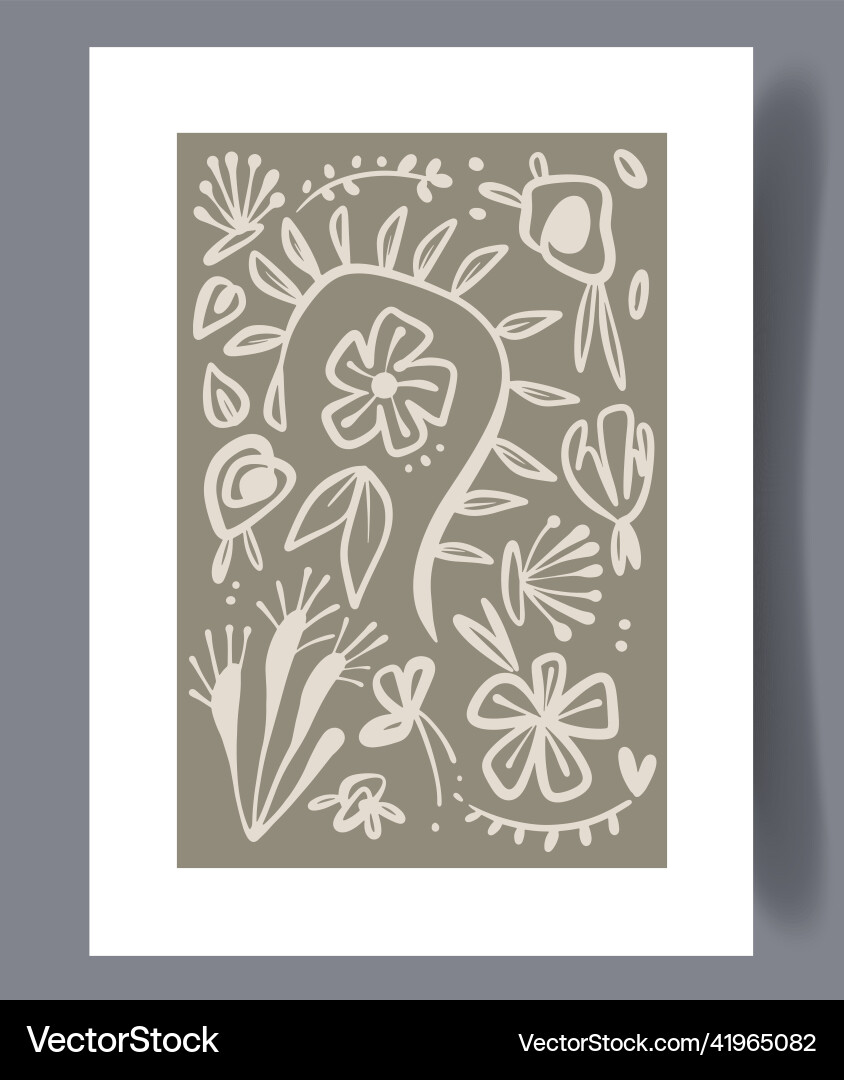 Scandinavian abstract print set Scandinavian abstract print set vector image
