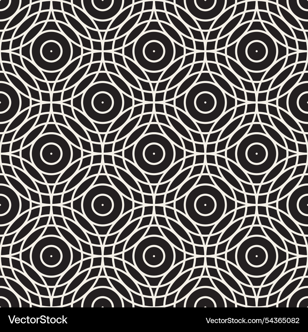 Seamless pattern repeating geometric elements vector image