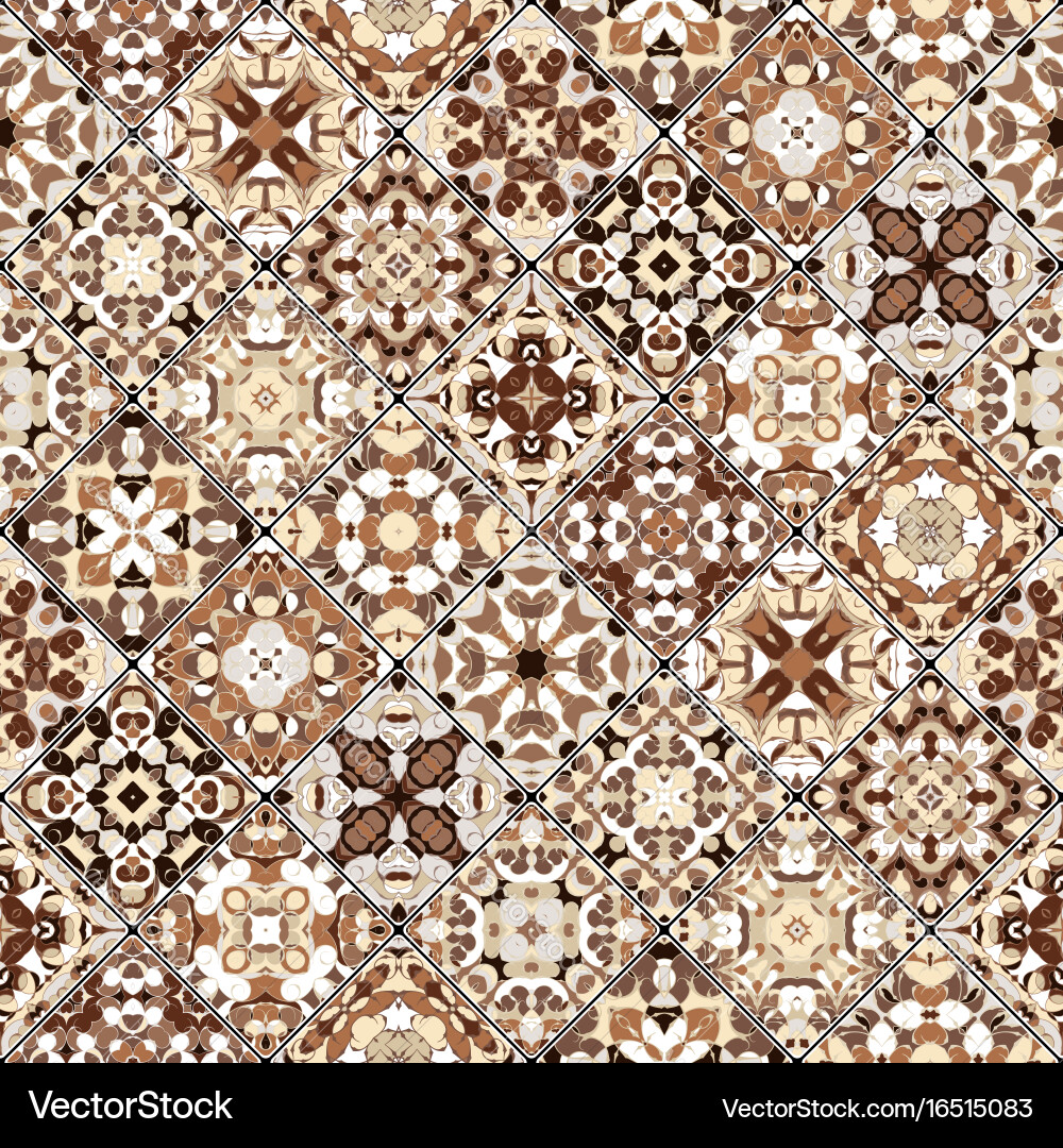 Abstract patterns in the mosaic set vector image