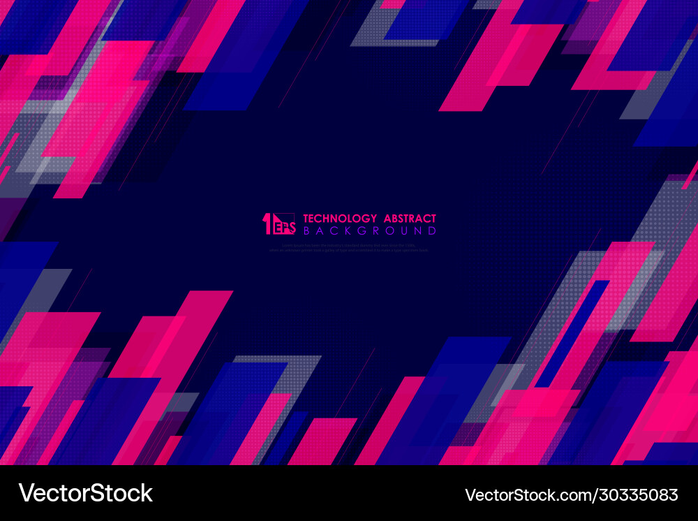 Abstract square tech line pattern design colorful Abstract square tech line pattern design colorful vector image