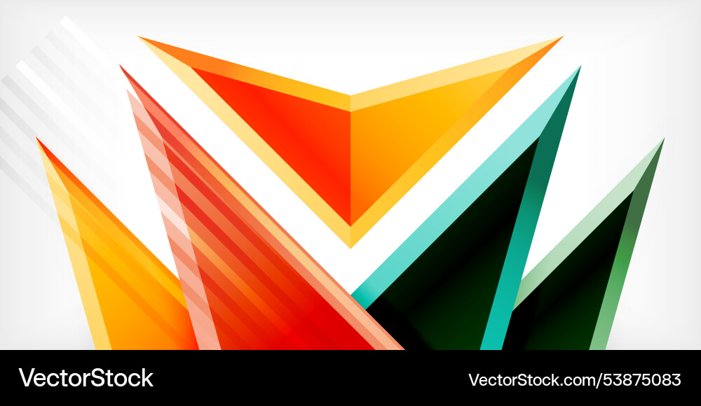 Arrows with 3d effect abstract background Vector Image