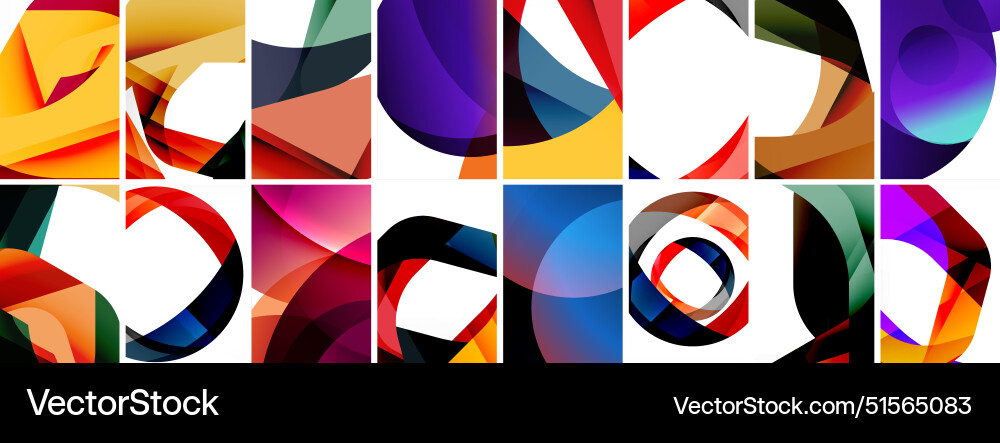 Collection of abstract background with waves Collection of abstract background with waves Vector Image