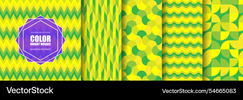 Collection of seamless colorful patterns Collection of seamless colorful patterns vector image