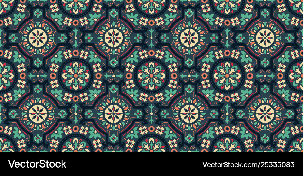 Damask seamless pattern background elegant Damask seamless pattern background elegant Vector Image
