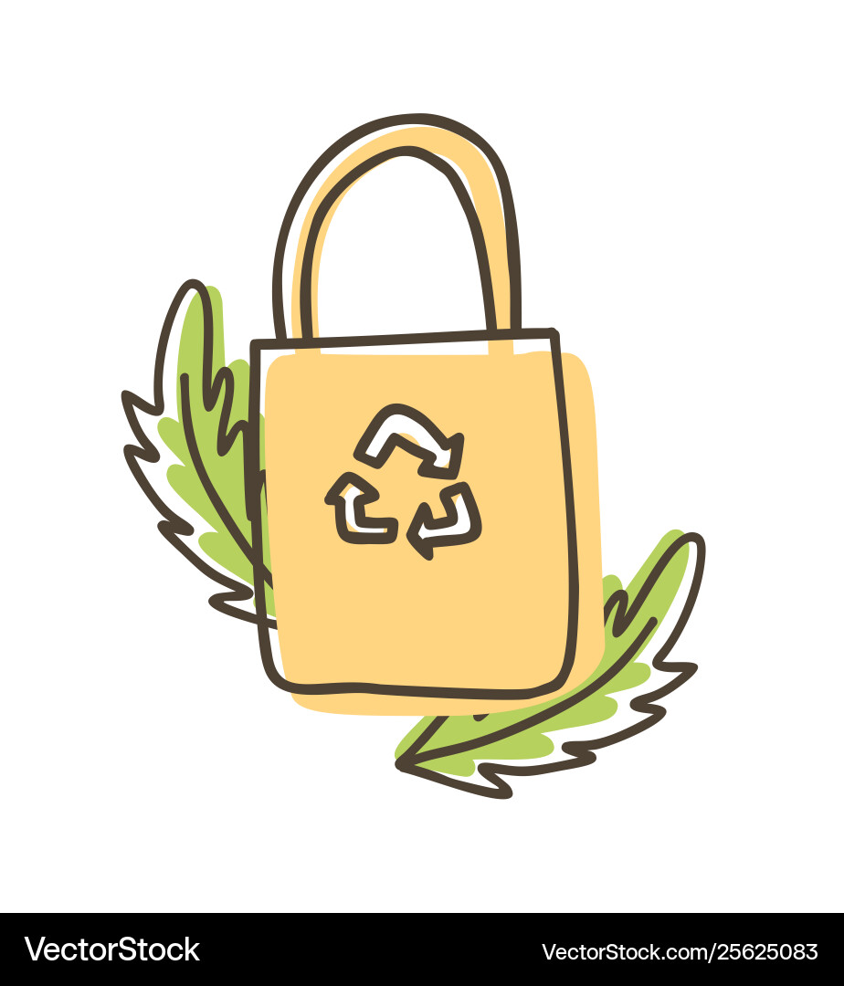 Eco Stofftuch Tasche auf weiß isoliert Eco Stofftuch Tasche auf weiß isoliert vektorbild