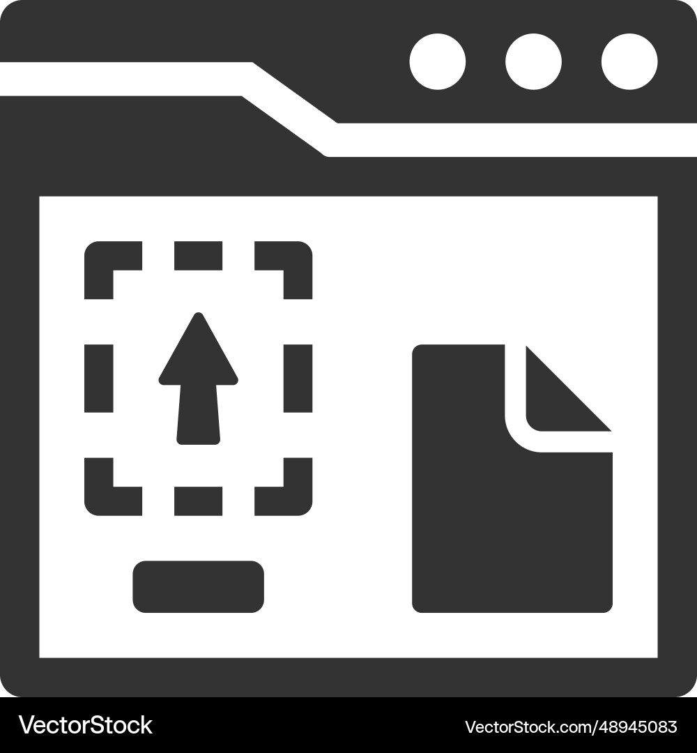 File submit interface icon Vector Image