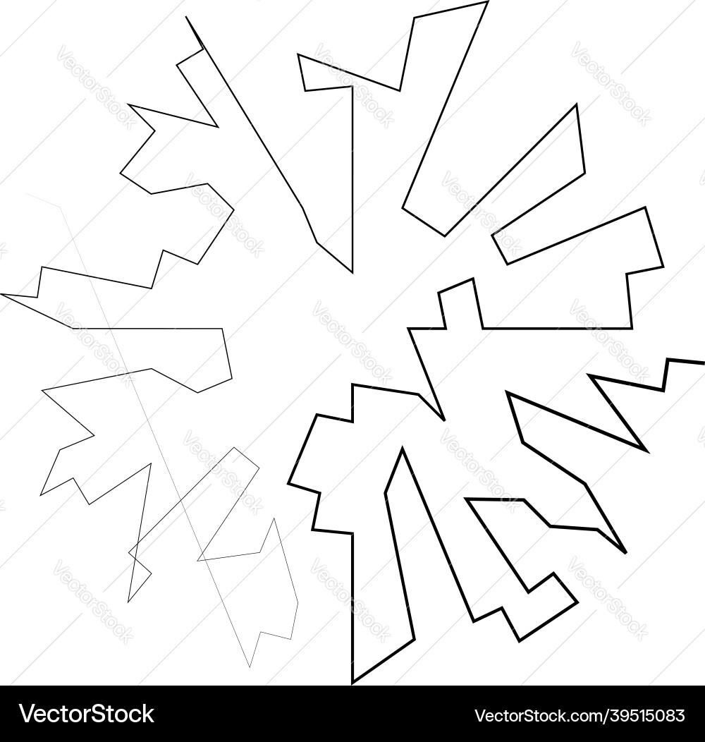Geometric random circular element abstract Geometric random circular element abstract vector image