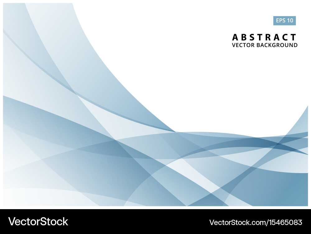 Modern Blue Wave Background Vector Image