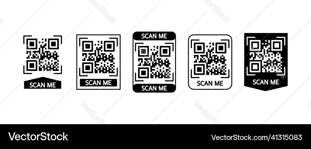 Scan code smartphone on white background isolated Scan code smartphone on white background isolated vector image