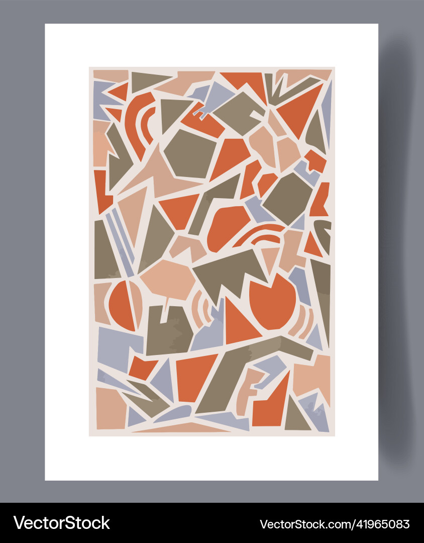 Scandinavian abstract print set Scandinavian abstract print set vector image