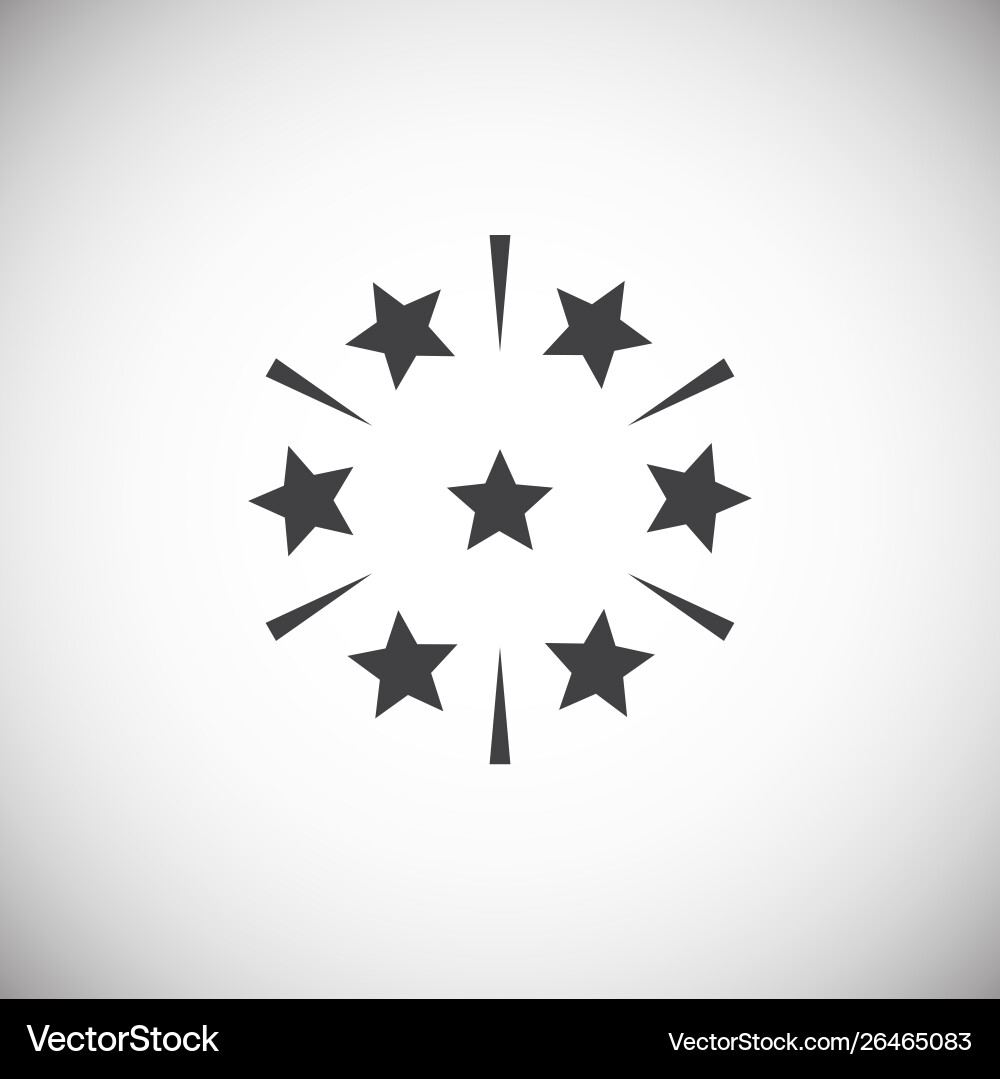 Sparkle icon on background for graphic and web Vector Image