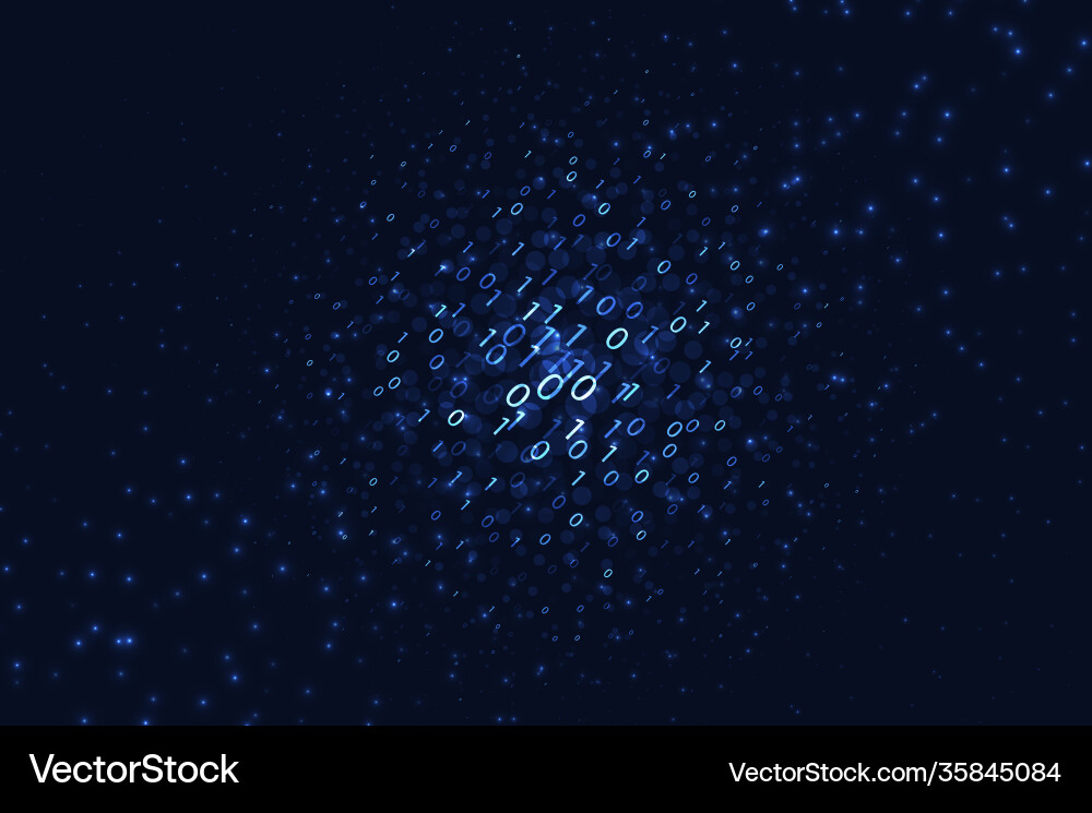 Binary code background Binary code background vector image