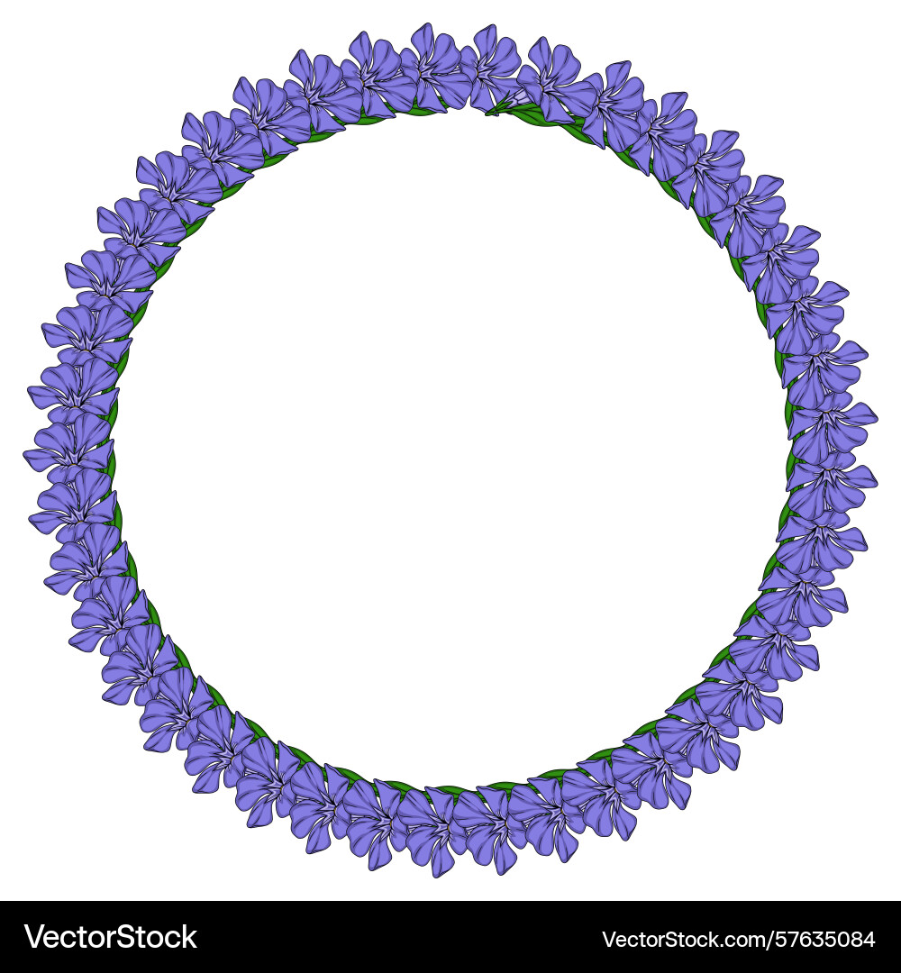 Elegant round frame with a delicate arrangement Elegant round frame with a delicate arrangement Vector Image