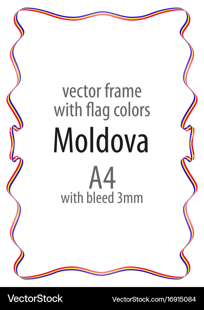 Frame and border of ribbon with the colors Vector Image