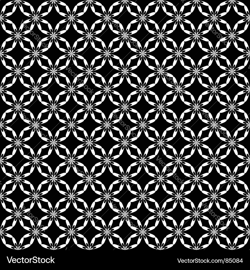 Intricate Floral Tracery Pattern Vector Image