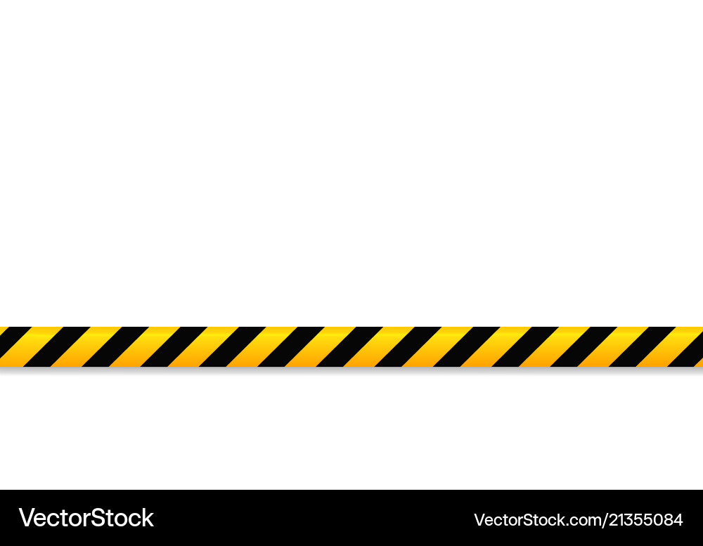 Isolated lines of insulation realistic warning Vector Image
