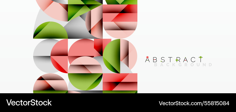 Modern abstract composition with layered circles Vector Image