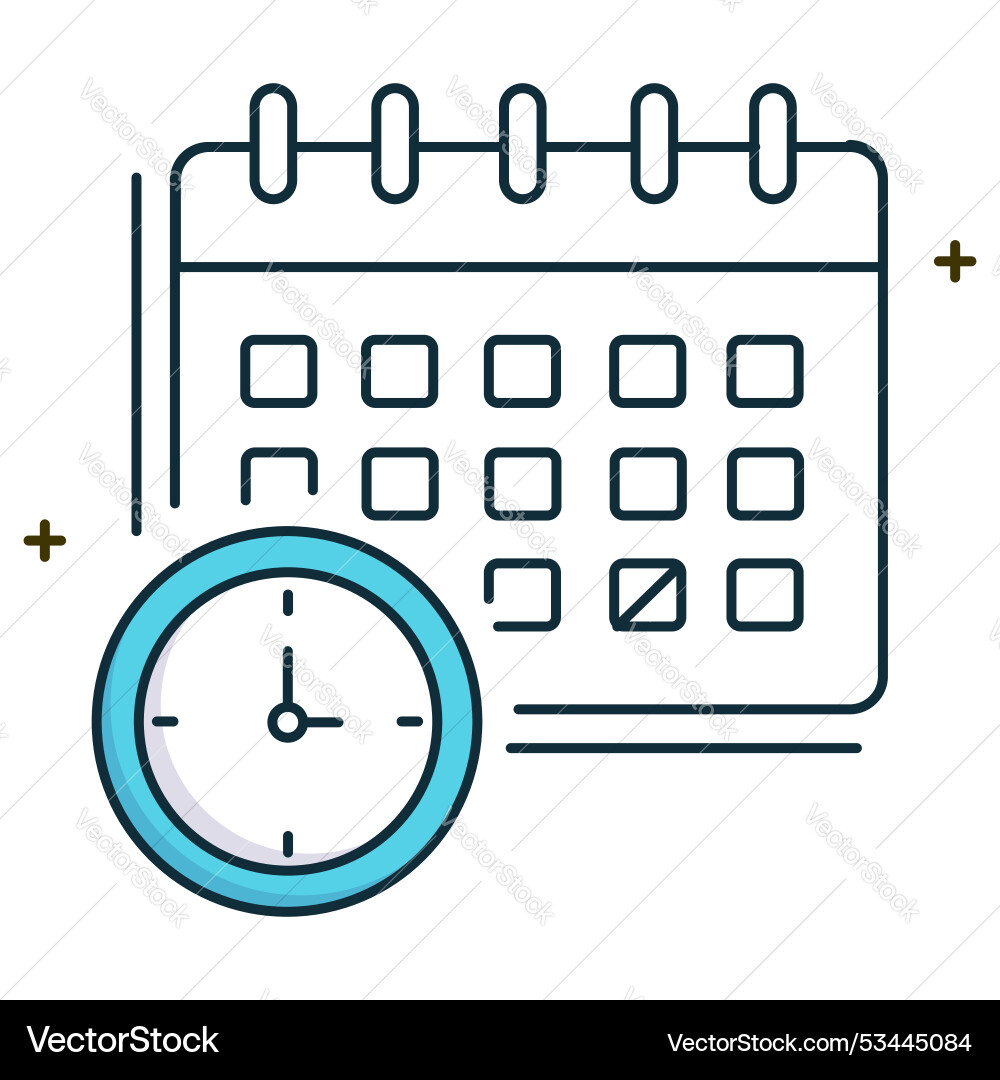 Time-sensitive task deadline indicator Time-sensitive task deadline indicator vector image