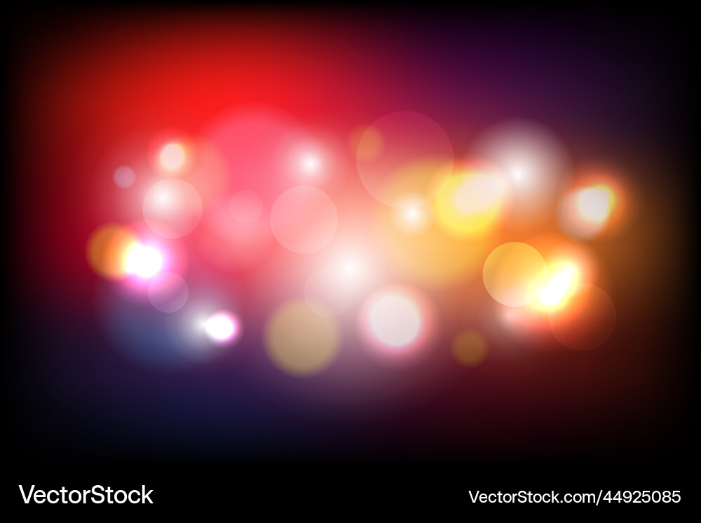 Abstract colorful bokeh background vector image