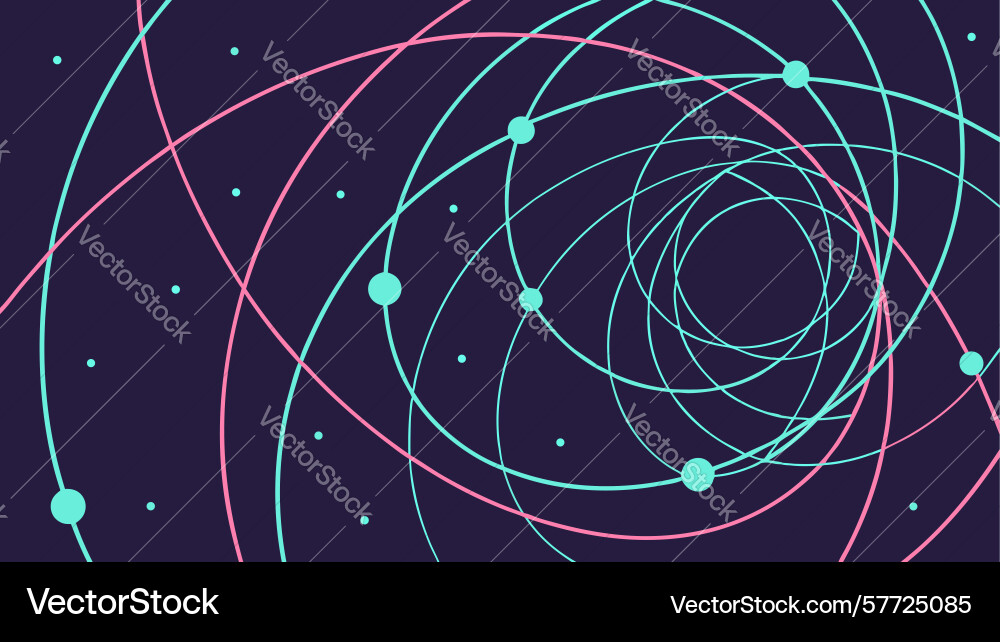 Abstract digital network swirl data flow art Vector Image