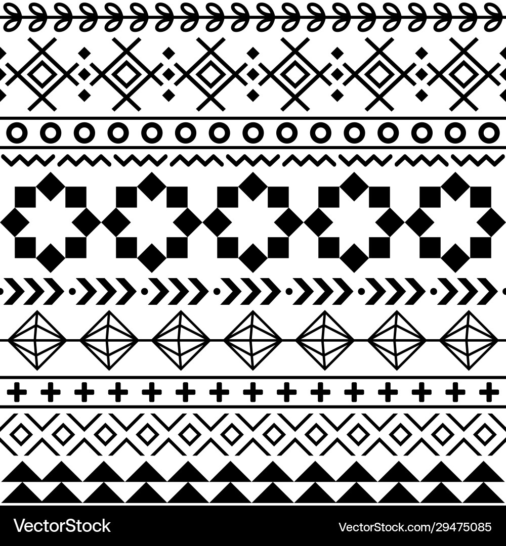 Aztec Tribal Pattern Vector Image