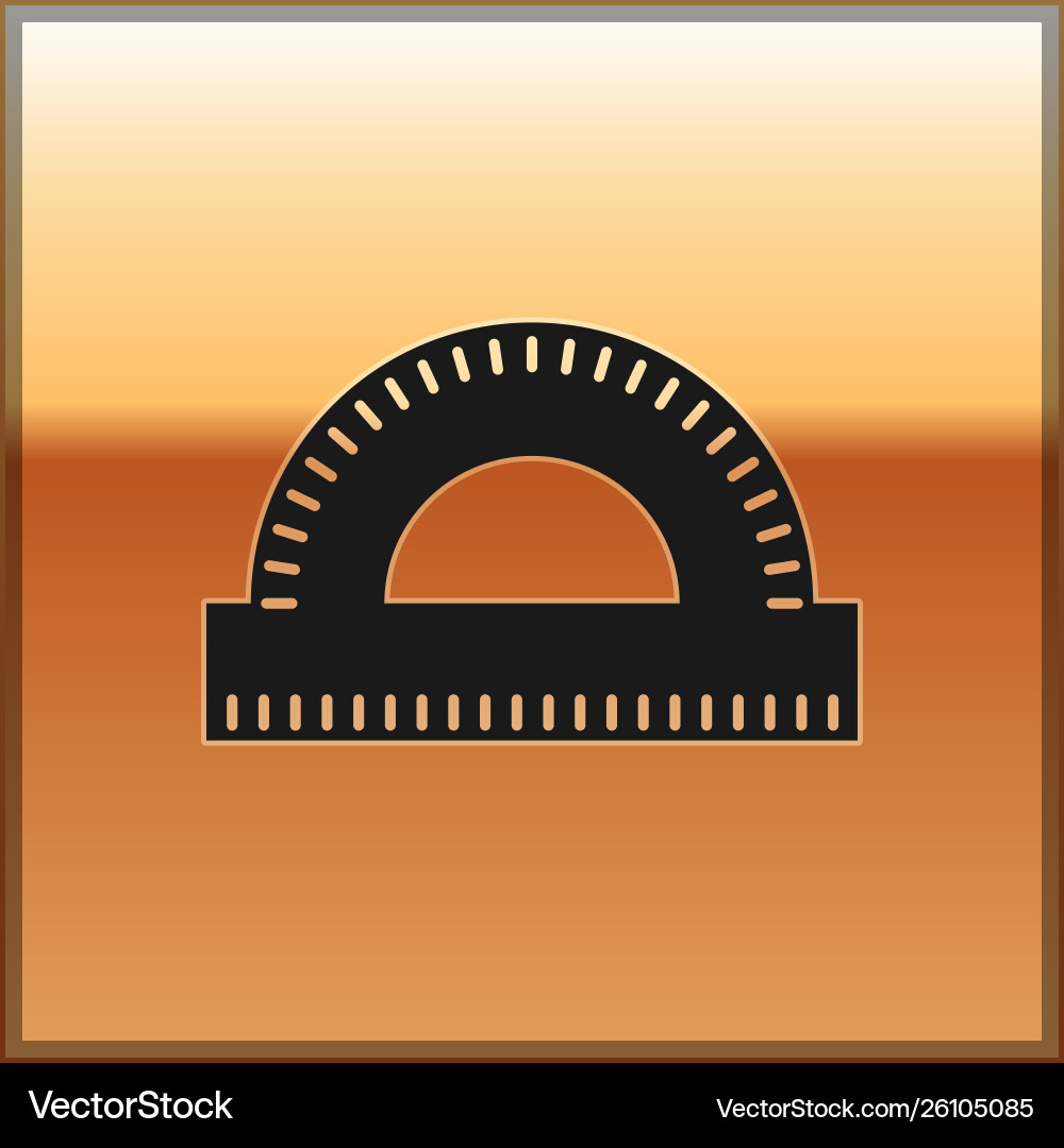 Black protractor grid for measuring degrees icon Vector Image