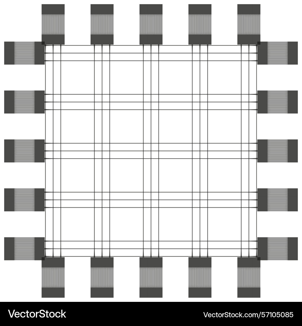 Checkered frame pattern square grid border Checkered frame pattern square grid border Vector Image