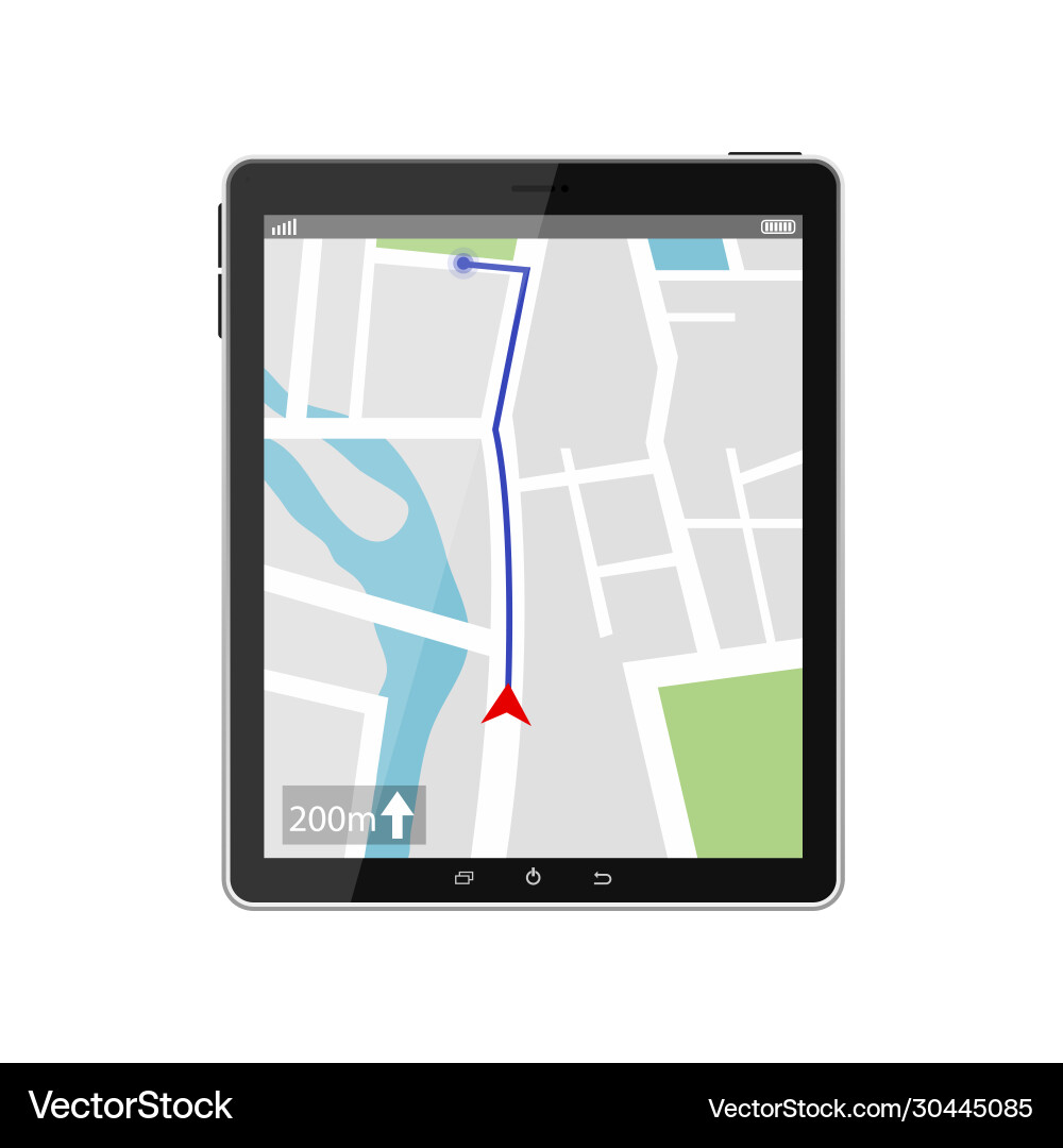 Gps navigation system Gps navigation system vector image