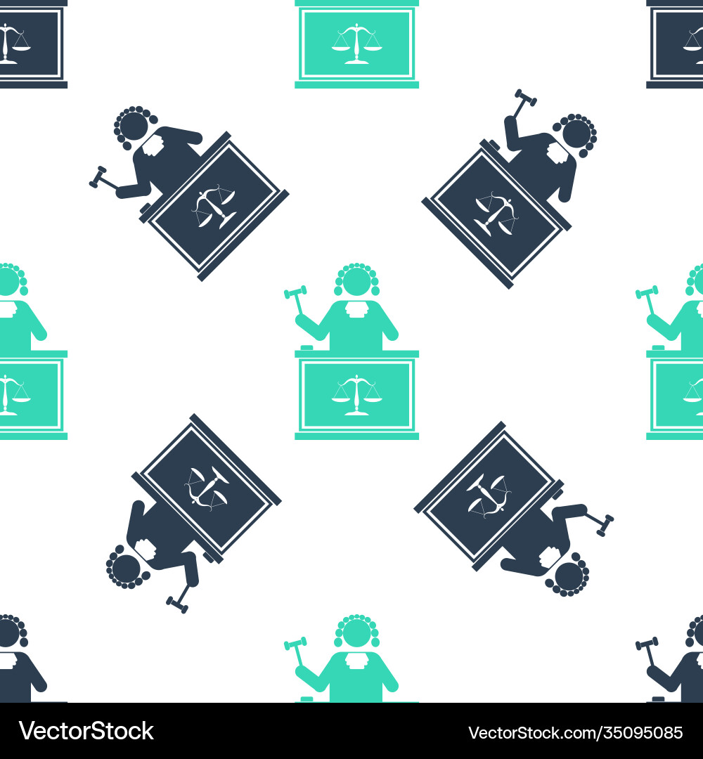 Green judge with gavel on table icon isolated Green judge with gavel on table icon isolated Vector Image