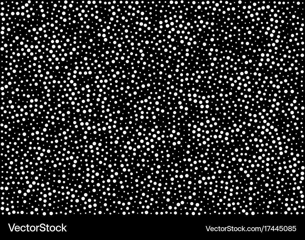 Halftone random dots pattern texture background Vector Image