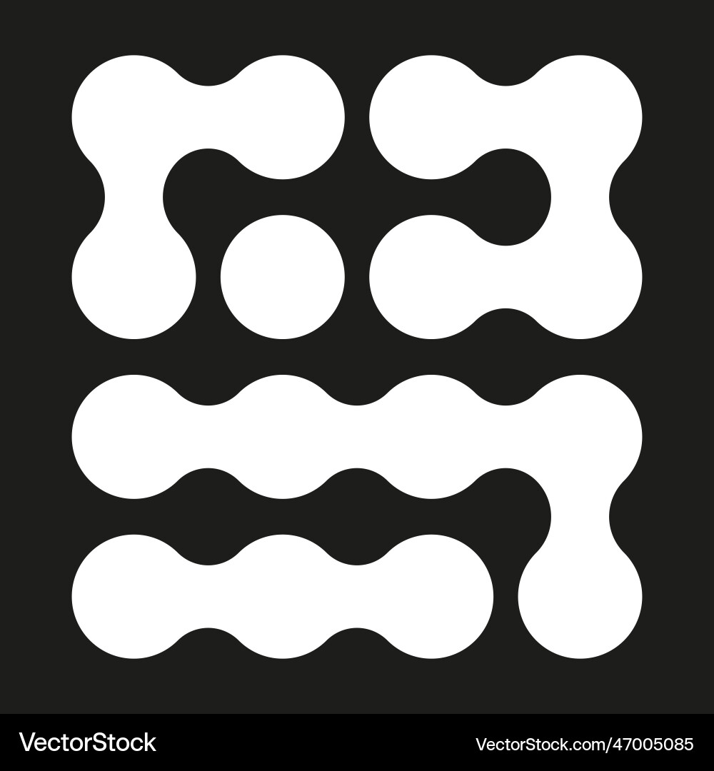 Metaball connected dots circles pattern texture Metaball connected dots circles pattern texture vector image