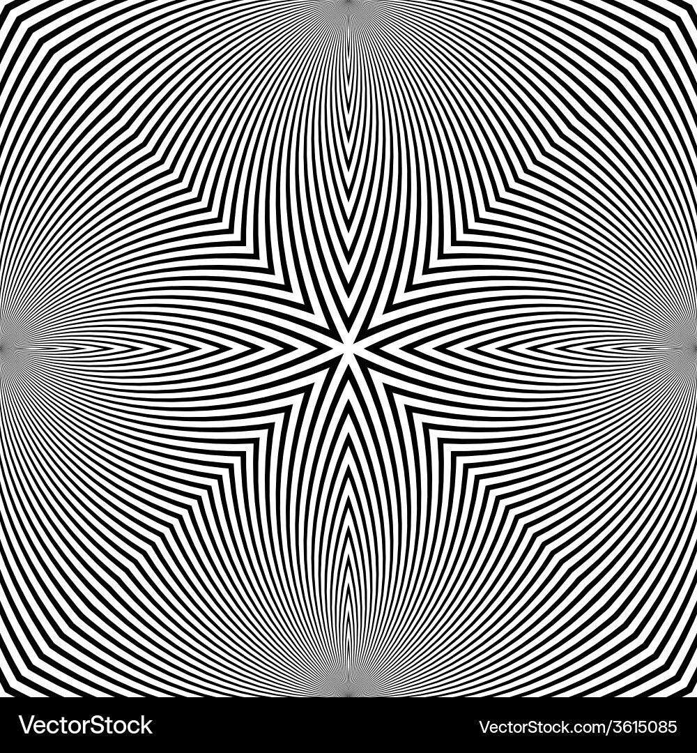 Psychedelic Circular Abstract Pattern vector image
