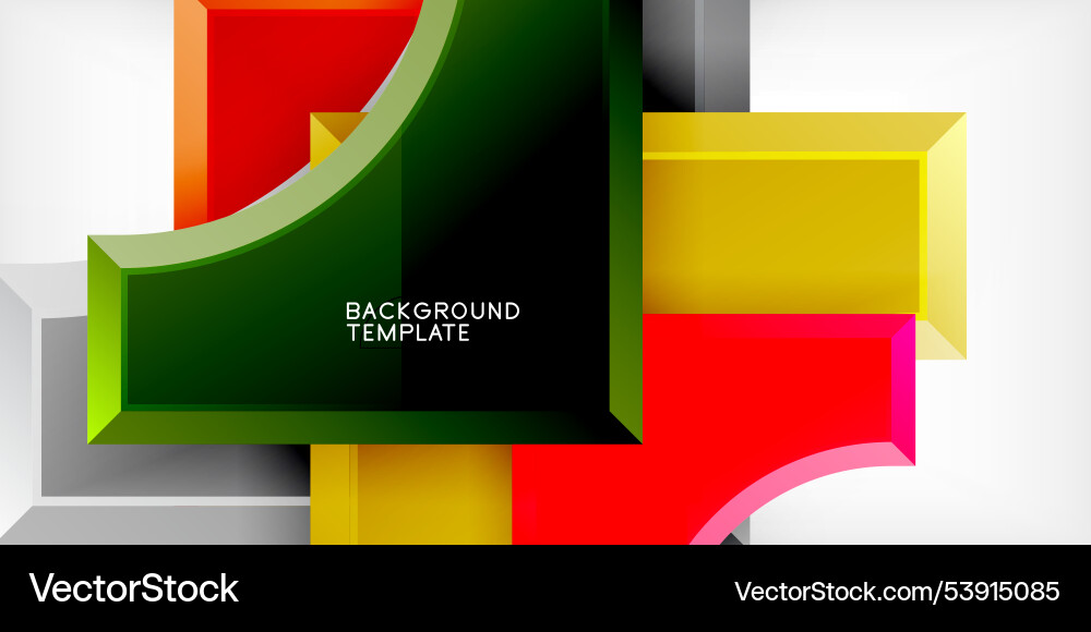 Square arrow shapes with round elements Vector Image