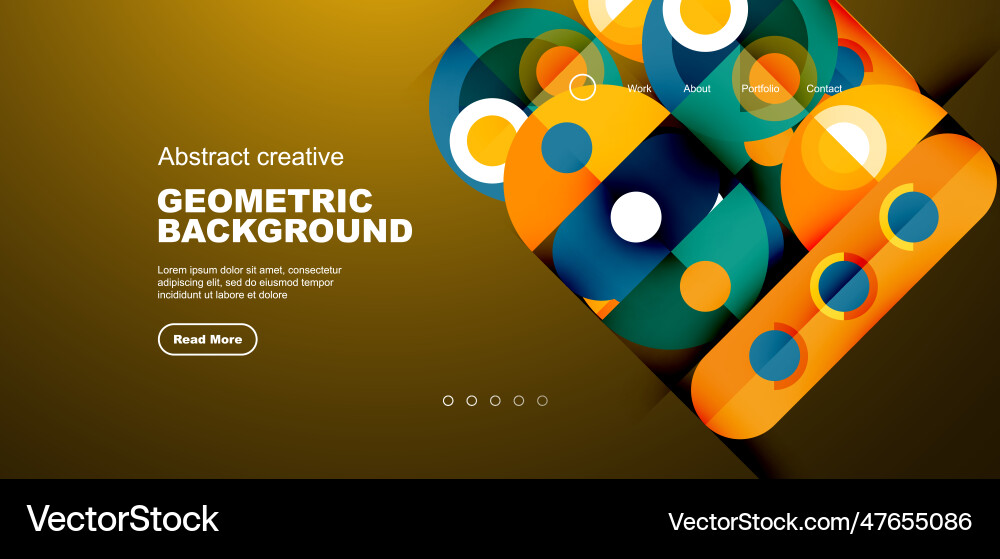 Abstract technology landing page background Abstract technology landing page background Vector Image