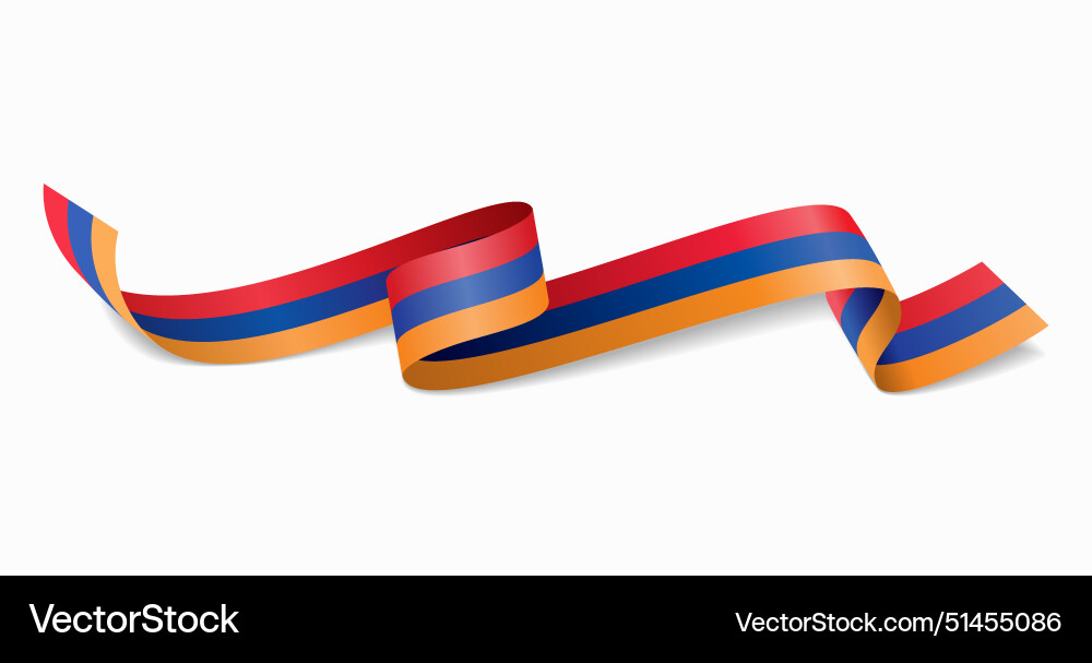 Armenian Flag Wave Pattern vector image