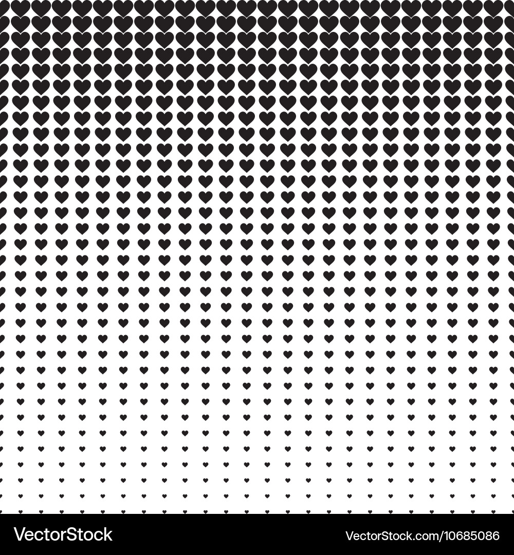 Black & White Line Halftone Pattern Vector Image
