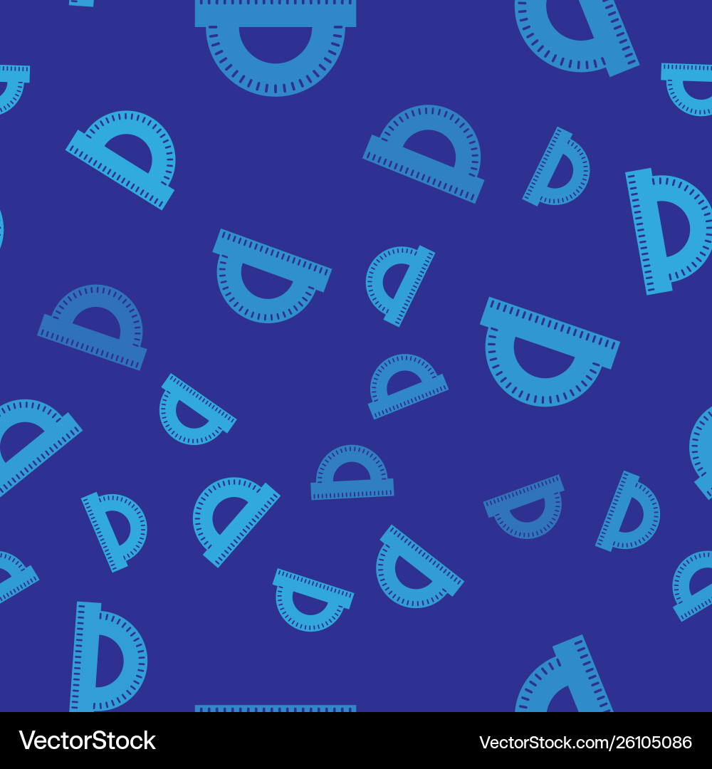 Blue protractor grid for measuring degrees icon Blue protractor grid for measuring degrees icon vector image