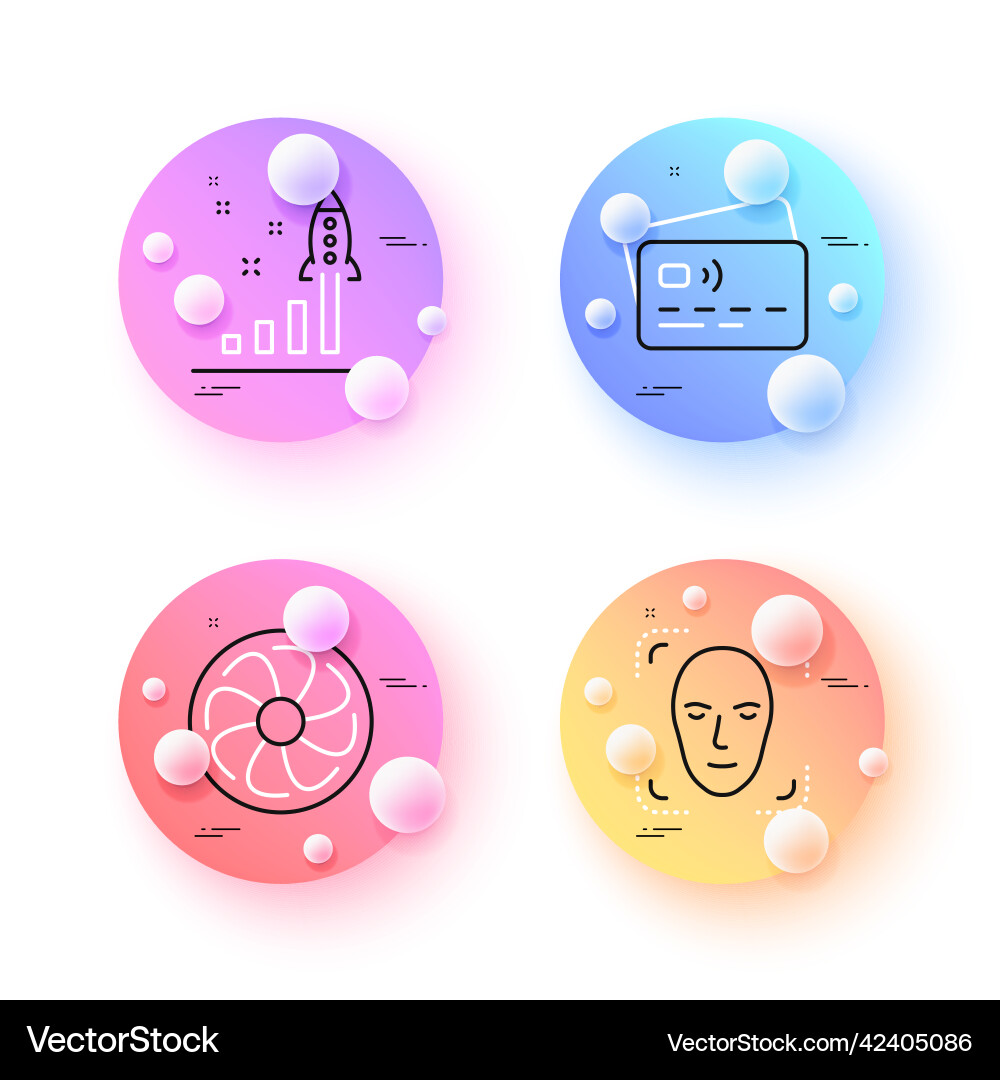 Card face detection and development plan minimal Vector Image