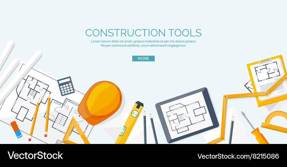 Engineering and architecture vector image