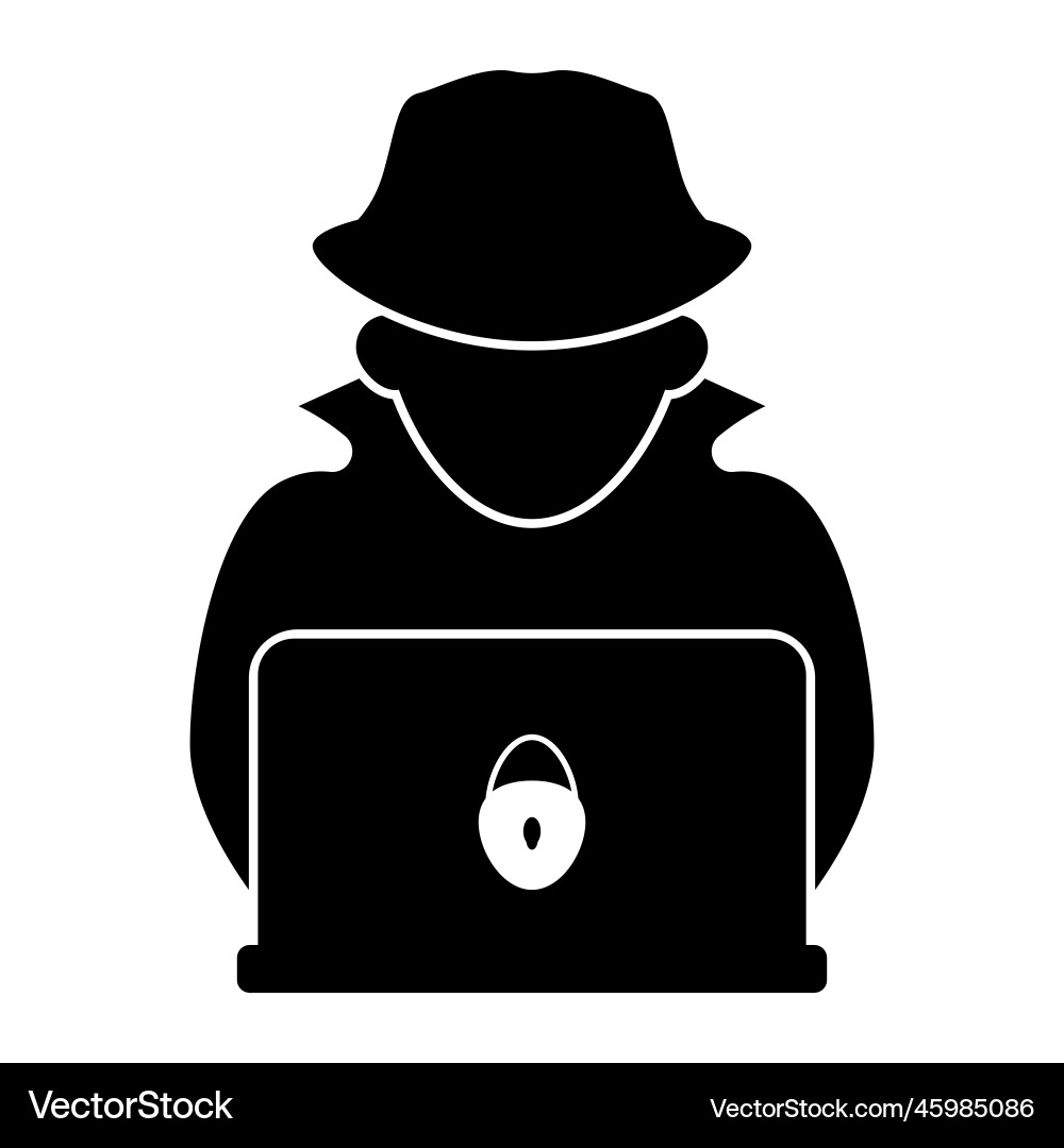 Hacker icons with bug virus crack worm spam Hacker icons with bug virus crack worm spam Vector Image