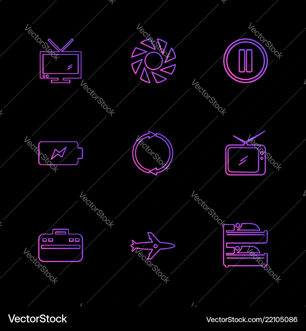 Multimedia camera user interface folders vector image