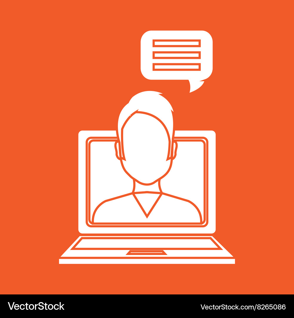 Portable computer design Vector Image