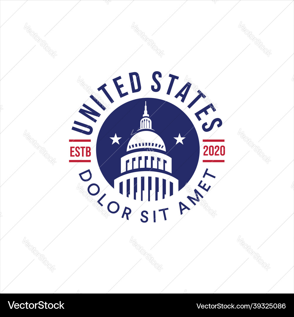 United States Capitol Building vector image
