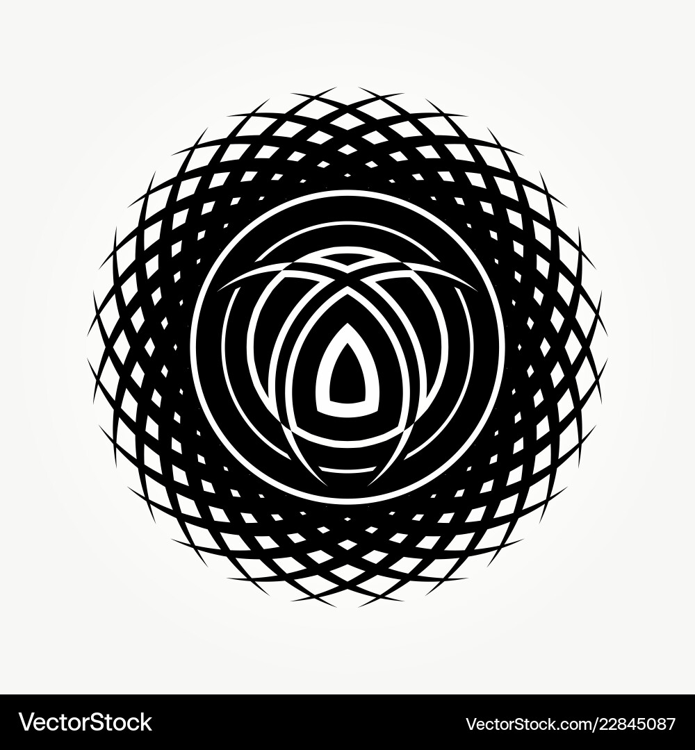 Abstract Halftone Circle vector image