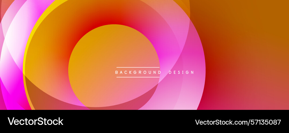 Abstract vibrant layers create dynamic circular Abstract vibrant layers create dynamic circular Vector Image