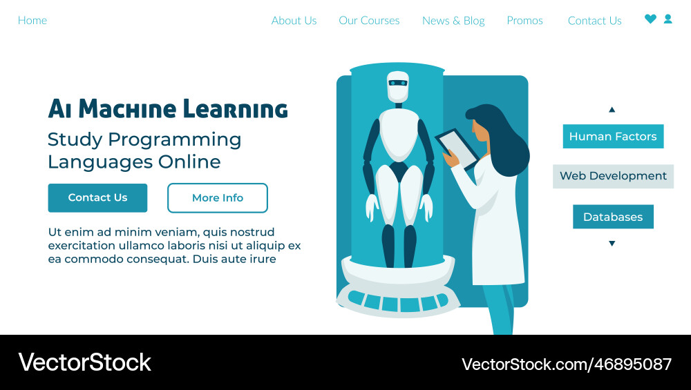 Ai Machine Learning Studie Programmiersprachen Ai Machine Learning Studie Programmiersprachen vektorbild